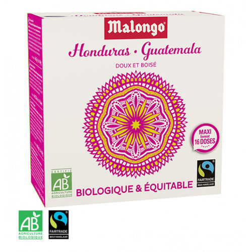 Malongo Honduras/Guatemala Espresso - Fair Trade  - 5 x 16 Pods im Karton- vakuum verpackt