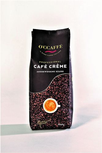 O'CCaffe - Caffe Creme, ganze Bohne, 1 kg Beutel